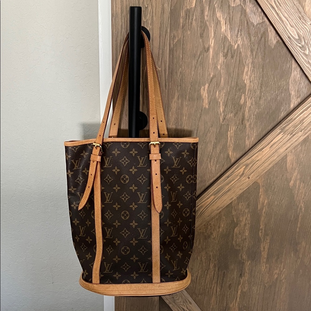 Louis Vuitton Brown Monogram Bucket Tote Bag